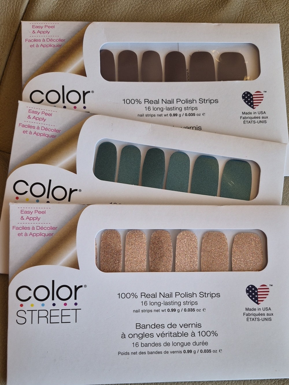 Chelsea Ya Later Color Street, Space Case, Berlin It To Win It. Color Street